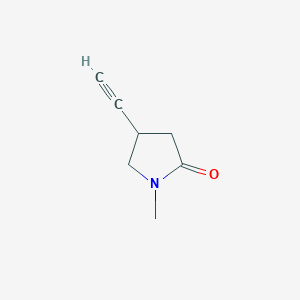 molecular formula C7H9NO B14875590 4-Ethynyl-1-methylpyrrolidin-2-one 