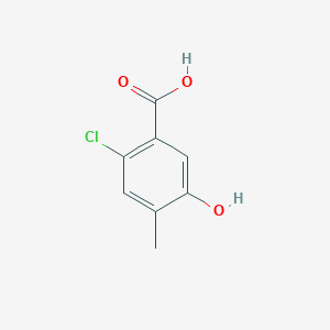 molecular formula C8H7ClO3 B1487560 2-Chloro-5-hydroxy-4-methylbenzoic acid CAS No. 1195344-56-9