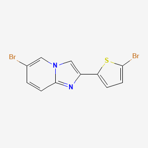 molecular formula C11H6Br2N2S B14875605 6-Bromo-2-(5-bromothiophen-2-yl)imidazo[1,2-a]pyridine 