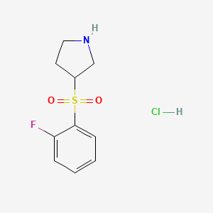 3-((2-Fluorophenyl)sulfonyl)pyrrolidine hydrochloride