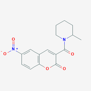 3-(2-methylpiperidine-1-carbonyl)-6-nitro-2H-chromen-2-one