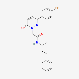 2-(3-(4-bromophenyl)-6-oxopyridazin-1(6H)-yl)-N-(4-phenylbutan-2-yl)acetamide