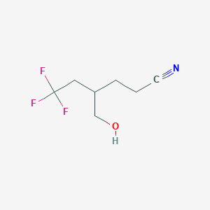 6,6,6-Trifluoro-4-(hydroxymethyl)hexanenitrile