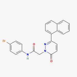 molecular formula C22H16BrN3O2 B14875692 N-(4-bromophenyl)-2-(3-(naphthalen-1-yl)-6-oxopyridazin-1(6H)-yl)acetamide 