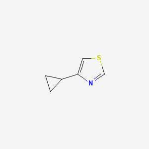 molecular formula C6H7NS B1487570 4-环丙基噻唑 CAS No. 433217-34-6