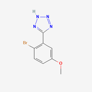 molecular formula C8H7BrN4O B1487573 5-(2-bromo-5-methoxyphenyl)-1H-1,2,3,4-tetrazole CAS No. 1221724-85-1