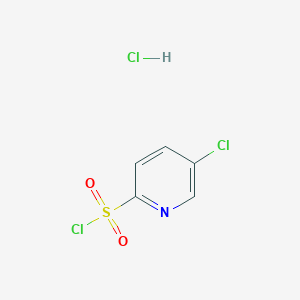 molecular formula C5H4Cl3NO2S B1487579 5-氯-吡啶-2-磺酰氯盐酸盐 CAS No. 1220039-85-9