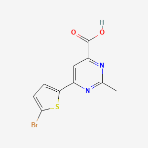 6-(5-Bromothiophen-2-yl)-2-methylpyrimidine-4-carboxylic acid