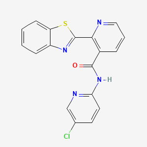 2-(1,3-benzothiazol-2-yl)-N-(5-chloropyridin-2-yl)pyridine-3-carboxamide