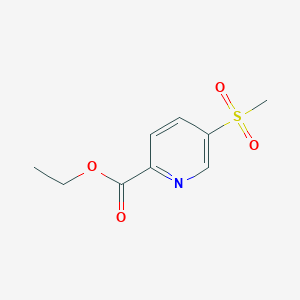 molecular formula C9H11NO4S B1487585 5-(甲基磺酰基)吡啶-2-羧酸乙酯 CAS No. 918967-32-5