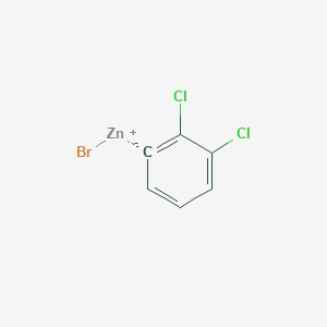 molecular formula C6H3BrCl2Zn B14875874 2,3-DichlorophenylZinc bromide 