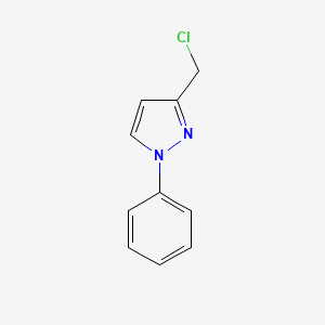 molecular formula C10H9ClN2 B1487588 3-(氯甲基)-1-苯基-1H-吡唑 CAS No. 83959-39-1