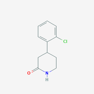 molecular formula C11H12ClNO B14875880 4-(2-Chlorophenyl)piperidin-2-one 