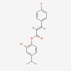 (E)-2-bromo-4-isopropylphenyl 3-(4-fluorophenyl)acrylate