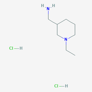 molecular formula C8H20Cl2N2 B1487591 (1-Ethylpiperidin-3-yl)methanamine dihydrochloride CAS No. 1223210-39-6