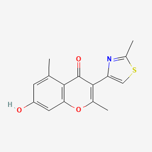 7-hydroxy-2,5-dimethyl-3-(2-methylthiazol-4-yl)-4H-chromen-4-one