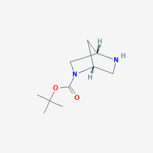 molecular formula C10H18N2O2 B14875913 tert-Butyl (1R,4S)-2,5-diazabicyclo[2.2.1]heptane-2-carboxylate 