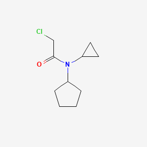 molecular formula C10H16ClNO B1487593 2-氯-N-环戊基-N-环丙基乙酰胺 CAS No. 1311314-40-5