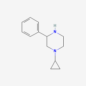 molecular formula C13H18N2 B1487594 1-Cyclopropyl-3-phenylpiperazin CAS No. 1248907-49-4