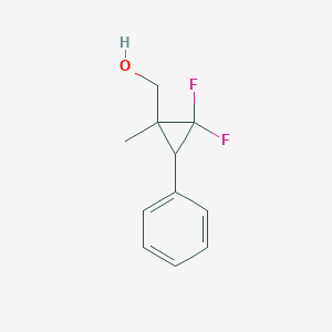 (2,2-Difluoro-1-methyl-3-phenylcyclopropyl)methanol