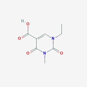 molecular formula C8H10N2O4 B14875943 1-Ethyl-3-methyl-2,4-dioxo-1,2,3,4-tetrahydropyrimidine-5-carboxylic acid 