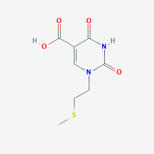 molecular formula C8H10N2O4S B14875964 1-(2-(Methylthio)ethyl)-2,4-dioxo-1,2,3,4-tetrahydropyrimidine-5-carboxylic acid 