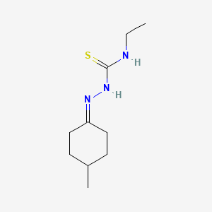 molecular formula C10H19N3S B14875965 N-ethyl-N'-(4-methylcyclohexylidene)carbamohydrazonothioic acid 