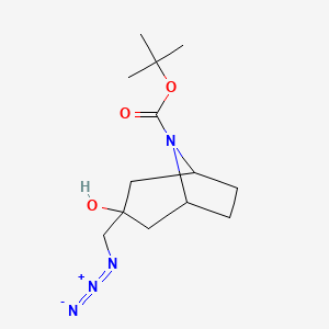 Tert-butyl 3-(azidomethyl)-3-hydroxy-8-azabicyclo[3.2.1]octane-8-carboxylate