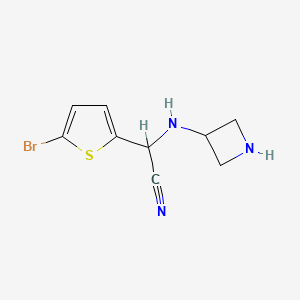 2-(Azetidin-3-ylamino)-2-(5-bromothiophen-2-yl)acetonitrile