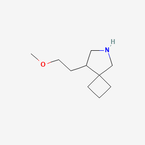 molecular formula C10H19NO B14876031 8-(2-Methoxyethyl)-6-azaspiro[3.4]octane 