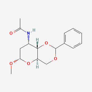 molecular formula C16H21NO5 B14876032 Methyl 3-acetamido-4,6-O-benzylidene-2,3-dideoxy-a-D-ribo-hexopyranoside 