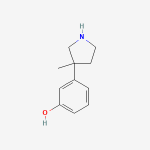 3-(3-Methylpyrrolidin-3-yl)phenol