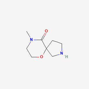 molecular formula C8H14N2O2 B14876052 9-Methyl-6-oxa-2,9-diazaspiro[4.5]decan-10-one 