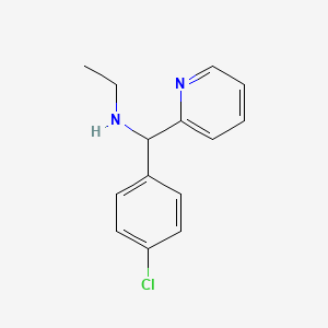 molecular formula C14H15ClN2 B1487612 [(4-氯苯基)(吡啶-2-基)甲基](乙基)胺 CAS No. 1179268-16-6
