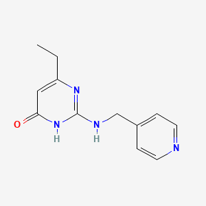 molecular formula C12H14N4O B14876122 6-ethyl-2-((pyridin-4-ylmethyl)amino)pyrimidin-4(3H)-one 