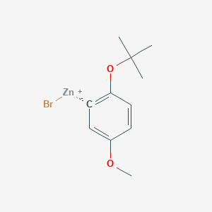 (2-t-Butoxy-5-methoxyphenyl)Zinc bromide