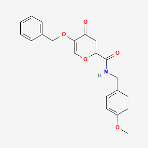 5-(benzyloxy)-N-(4-methoxybenzyl)-4-oxo-4H-pyran-2-carboxamide