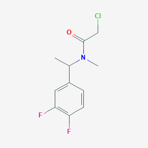 molecular formula C11H12ClF2NO B1487620 2-氯-N-[1-(3,4-二氟苯基)乙基]-N-甲基乙酰胺 CAS No. 1184623-15-1