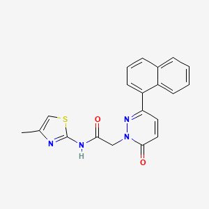 N-(4-methylthiazol-2-yl)-2-(3-(naphthalen-1-yl)-6-oxopyridazin-1(6H)-yl)acetamide