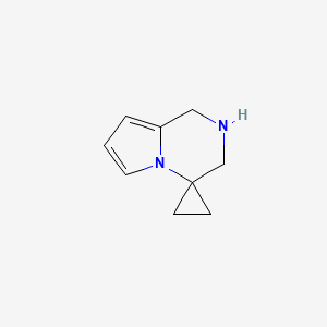 molecular formula C9H12N2 B14876235 2',3'-dihydro-1'H-spiro[cyclopropane-1,4'-pyrrolo[1,2-a]pyrazine] 