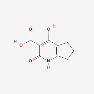 molecular formula C9H9NO4 B14876254 2,4-dihydroxy-6,7-dihydro-5H-cyclopenta[b]pyridine-3-carboxylic acid 