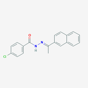 (E)-4-chloro-N'-(1-(naphthalen-2-yl)ethylidene)benzohydrazide