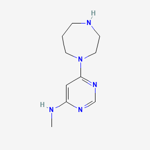 molecular formula C10H17N5 B14876285 6-(1,4-diazepan-1-yl)-N-methylpyrimidin-4-amine 