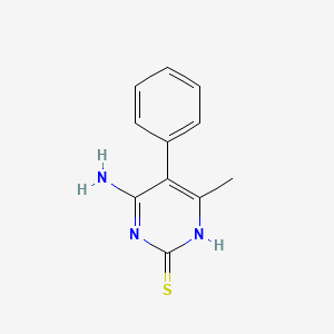 6-amino-4-methyl-5-phenylpyrimidine-2(1H)-thione