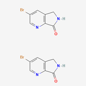 3-Bromo-5H,6H,7H-pyrrolo[3,4-B]pyridin-7-one 3-bromo-5H-pyrrolo[3,4-B]pyridin-7(6H)-one