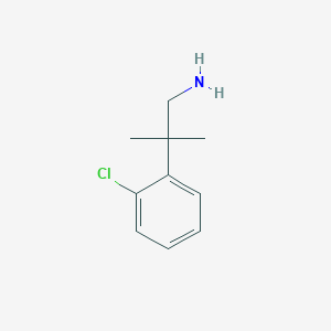 molecular formula C10H14ClN B1487631 2-(2-Chlorophenyl)-2-methylpropan-1-amine CAS No. 1176667-92-7
