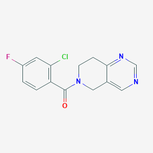 (2-chloro-4-fluorophenyl)(7,8-dihydropyrido[4,3-d]pyrimidin-6(5H)-yl)methanone