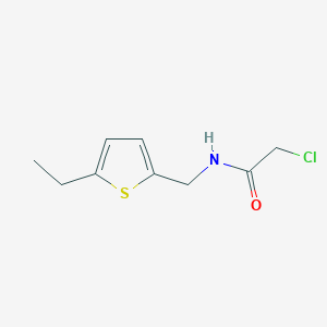 molecular formula C9H12ClNOS B1487633 2-chloro-N-[(5-ethylthiophen-2-yl)methyl]acetamide CAS No. 1269151-98-5