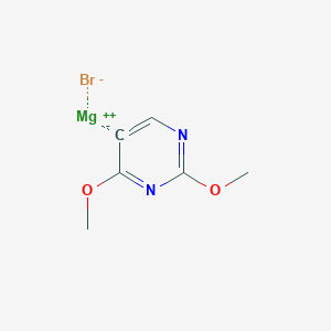 molecular formula C6H7BrMgN2O2 B14876336 2,4-Dimethoxypyrimidin-5-ylmagnesium bromide 