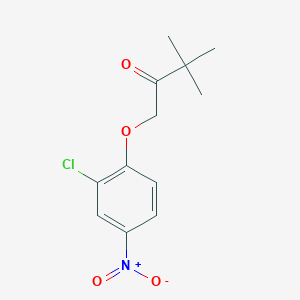 molecular formula C12H14ClNO4 B1487634 1-(2-Chloro-4-nitrophenoxy)-3,3-dimethylbutan-2-one CAS No. 1183469-43-3
